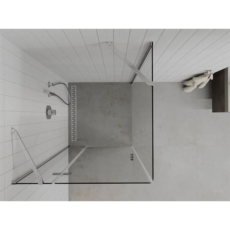 MEXEN/S - ROMA sprchovací kút 120x120, transparent, chróm 854-120-120-01-00 6