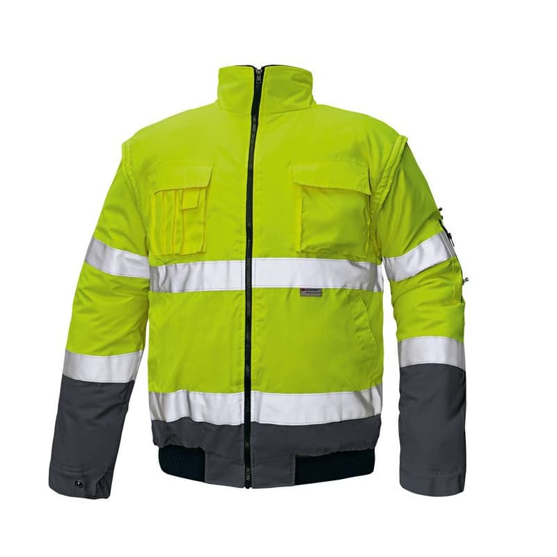 CLOVELLY pilot bunda HV oranž./navy XS 4