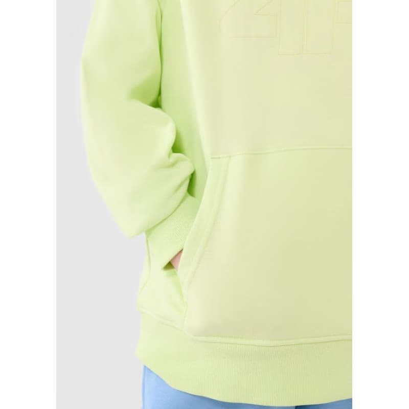 Chlapčenská mikina s kapucňou 4F JUNIOR SWEATSHIRT M1712-45N-CANARY GREEN NEON 3