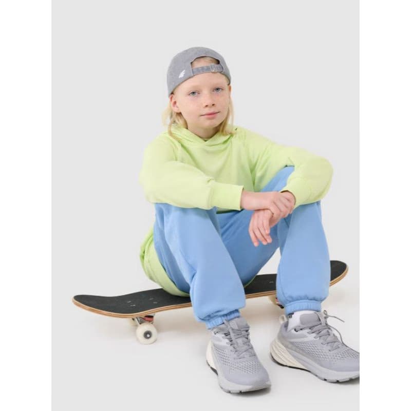 Chlapčenská mikina s kapucňou 4F JUNIOR SWEATSHIRT M1712-45N-CANARY GREEN NEON 5
