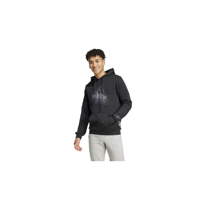 Pánska mikina s kapucňou ADIDAS M TECH BOS H-IW2636-Black 1