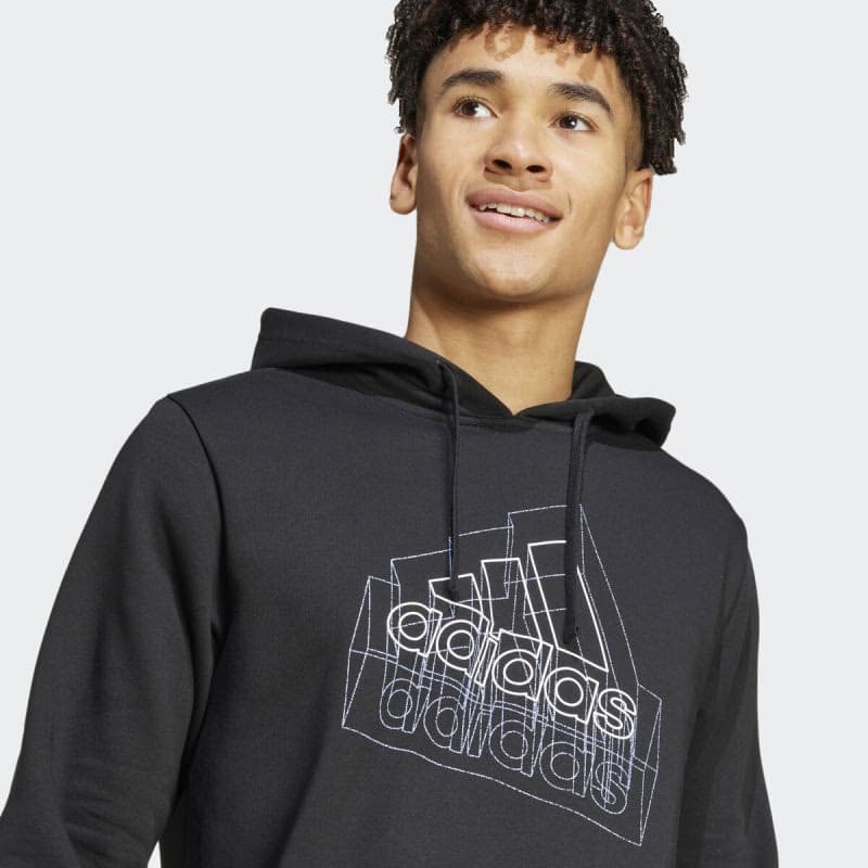 Pánska mikina s kapucňou ADIDAS M TECH BOS H-IW2636-Black 4