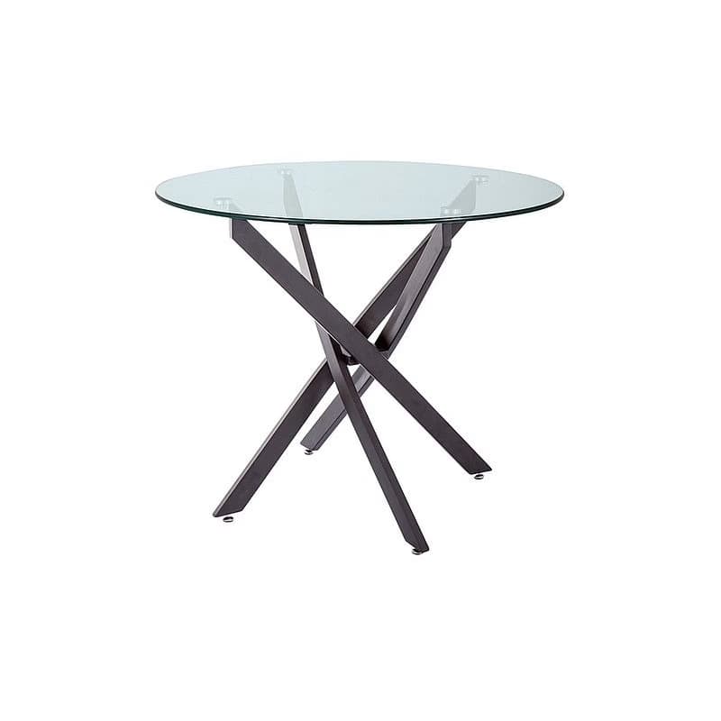 Signal Jedálenský stôl AGIS | čierny mat 90 cm 2