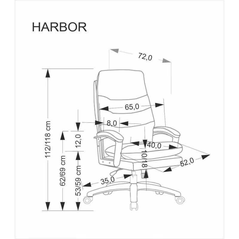 Kancelárske kreslo HARBOR Halmar 6