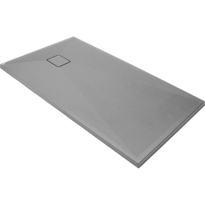 DEANTE - Correo metalicky šedá granitová sprchová vanička, obdĺžnik 140x70 KQR_S77B