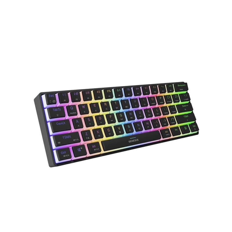 Genesis herná klávesnica THOR 660 G2/Gateron Brown/USB+BT/US layout/Čierna