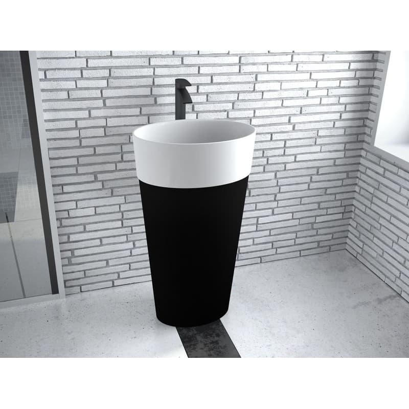 BESCO - Voľne stojace umývadlo UNIQA Black&White KEUNIVSBW
