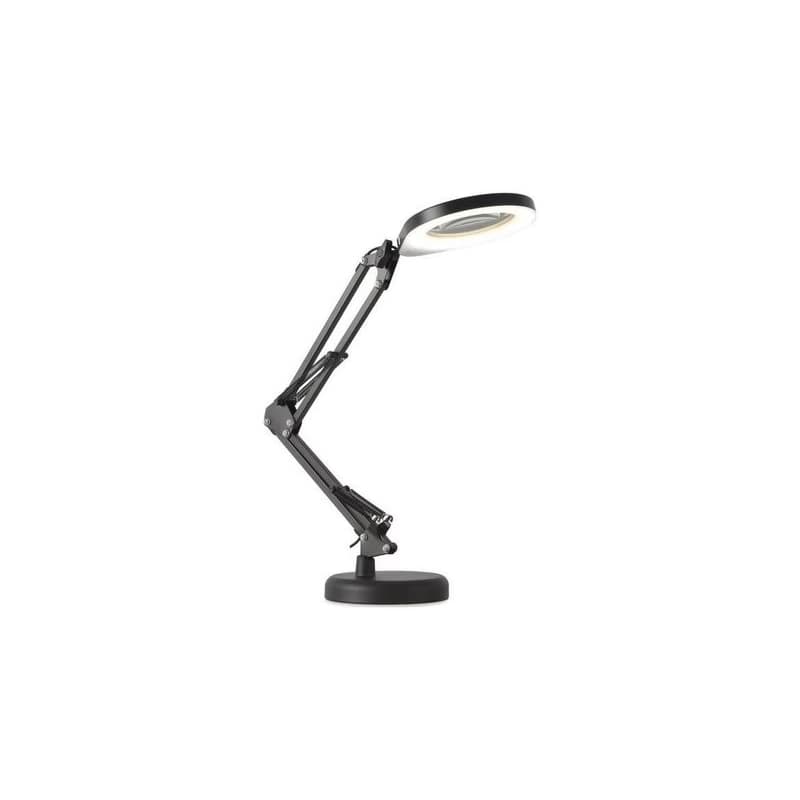 LED Stm. stolná lampa s lupou 2v1 AURIQ LOUPE LED/10W/5V 3000/4000/6500K čierna 004022 1