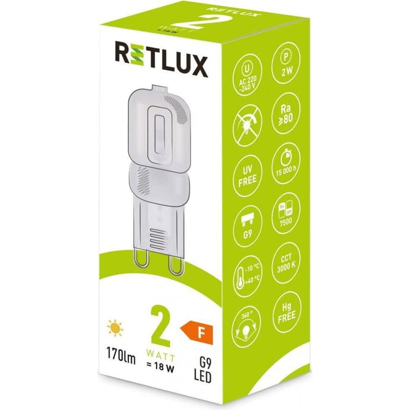 RLL 461 G9 2W LED WW RETLUX 5