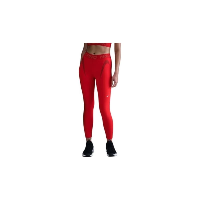 Dámske legíny NIKE PRO W NP DF MR 7 8 TIGHT TT GRX-657-Red 1