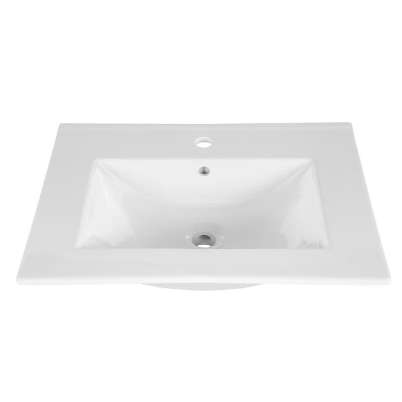 ArtCom Keramické umývadlo CFP LAVA 60D | biely lesk 60 cm 1