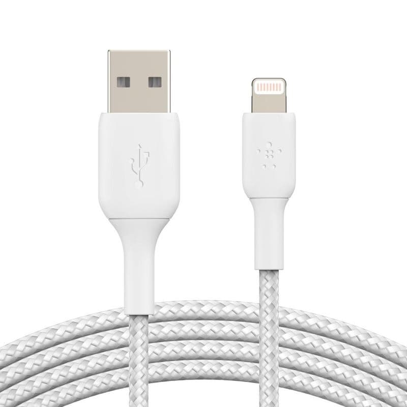 Belkin BOOST CHARGE™ Lightning/USB-A kábel, 1m, biely - odolný 1