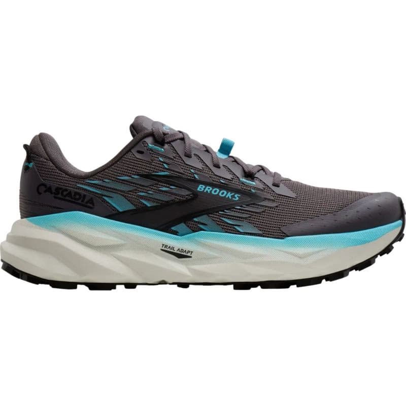 Dámska bežecká trailová obuv BROOKS Cascadia 19 W rabbit black bluefish 2
