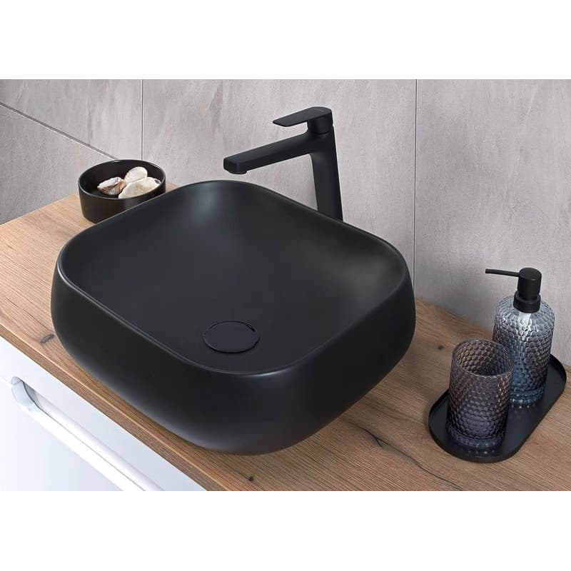 ArtCom Keramické umývadlo NIKA MB | čierny mat 45 cm 3