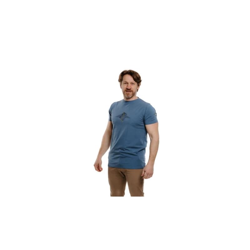 Pánske turistické tričko s krátkym rukávom EVERETT T-PEAK blue 1