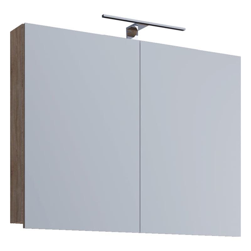 VCM LED Zrkadlová skrinka 80 cm "VCB 1" dub sonoma 1