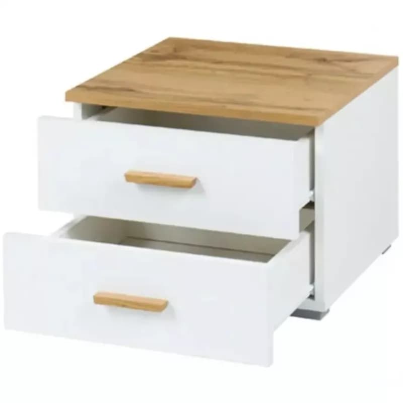 Nočný stolík wood 23 x 2 biela/wotan 1