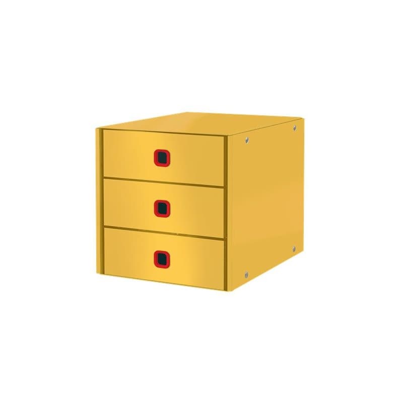 LEITZ Zásuvkový box Click&Store COSY, 3 zásuvky, teplá žltá