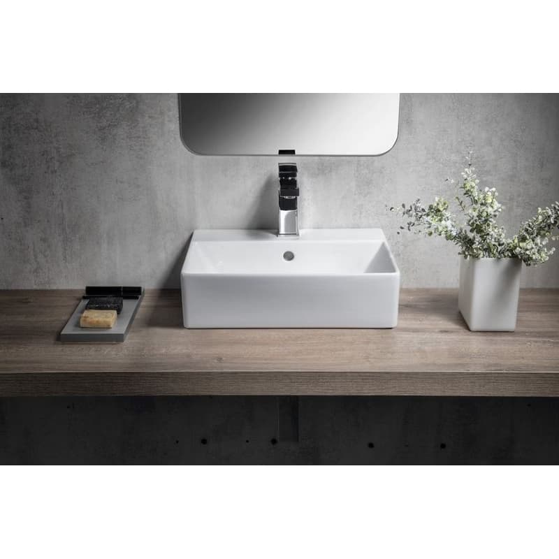 GSI - KUBE X keramické umývadlo 45x35cm, brúsená spodná hrana, biela ExtraGlaze 94859111 3