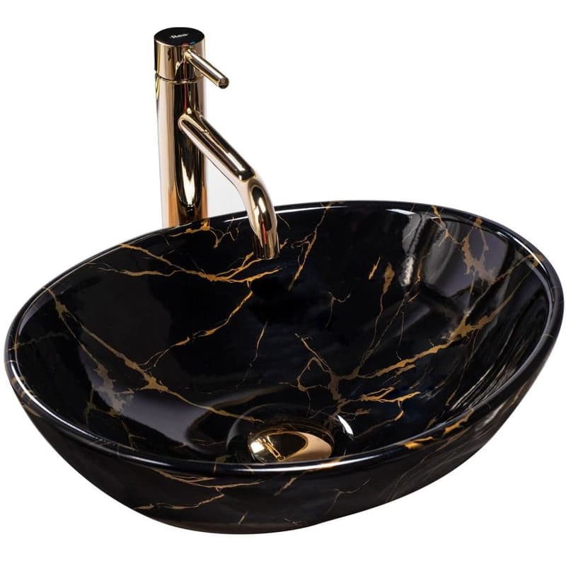 REA - UMÝVADLO NA DOSKU SOFIA BLACK MARBLE REA-U5611 1