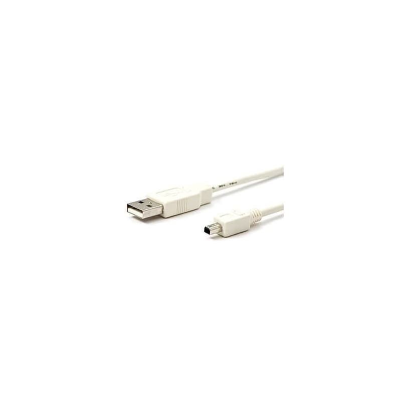 USB kábel (2.0), USB A samec - 4-pin samec, 1.8m, biely, MITSUMI, DOPREDAJ 1