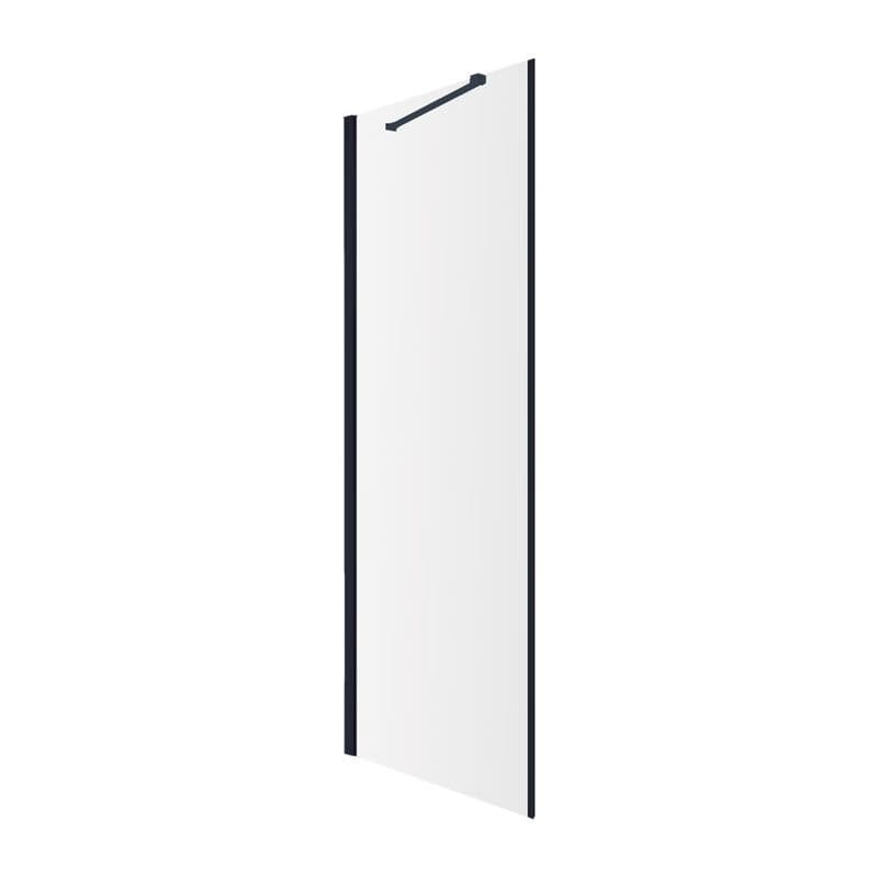 OMNIRES - MANHATTAN bočná stena, 80 cm čierna mat / transparent /BLMTR/ ADR80XBLTR 1