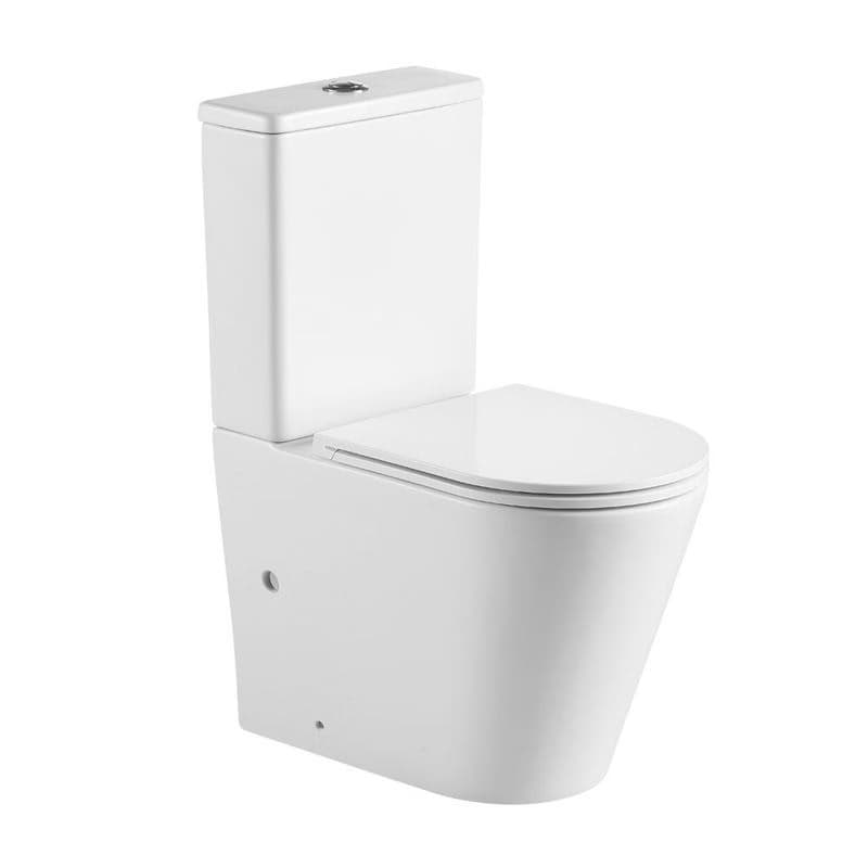 Mereo WC kombi, vario odpad, kapotované, Smart Flush RIMLESS, keramické, vr. sedátka VSD91T1