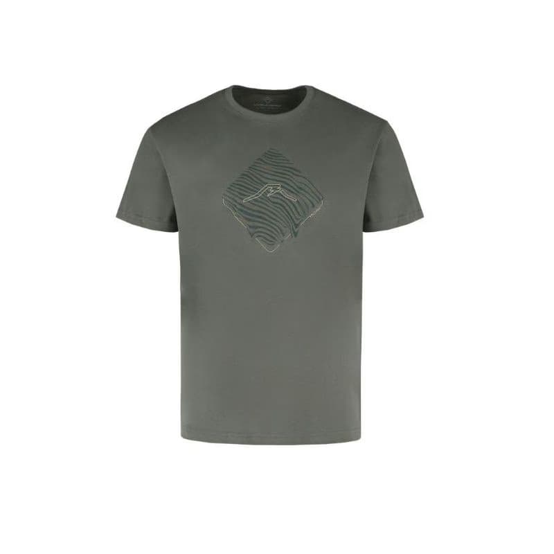 Pánske tričko s krátkym rukávom VOLCANO LIQUID-302-KHAKI 4