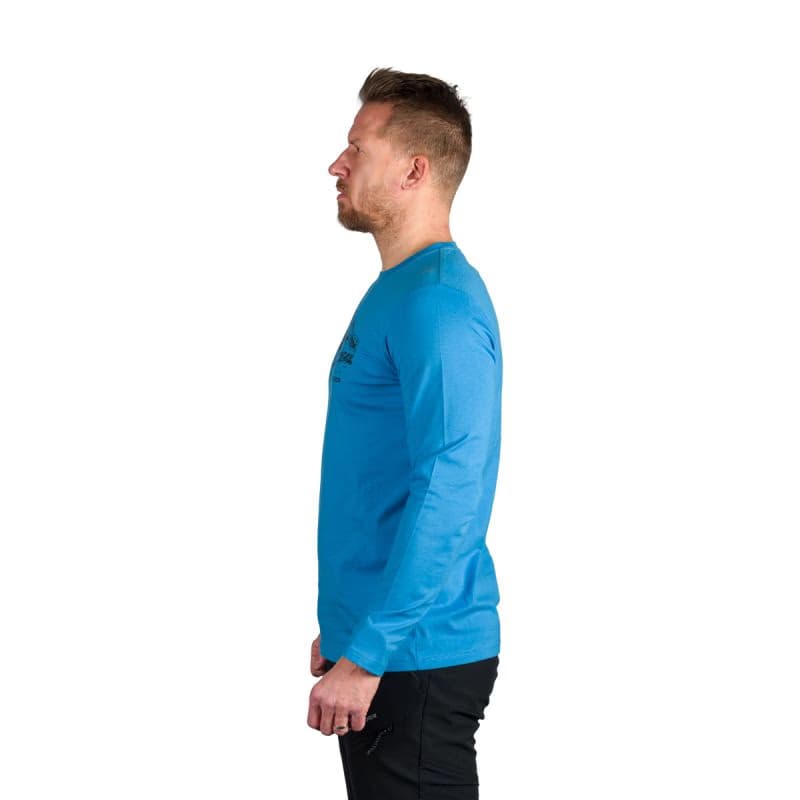 Pánske turistické tričko s dlhým rukávom NORTHFINDER DACSO-281blue 3