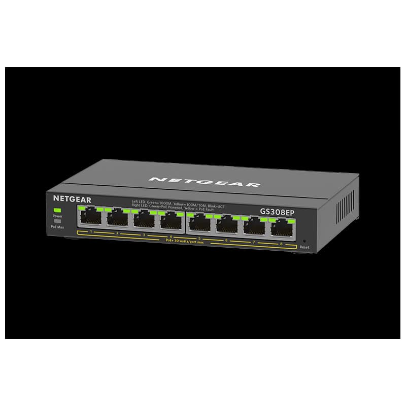 NETGEAR 8PT GE PLUS SWCH W/POE+ 1