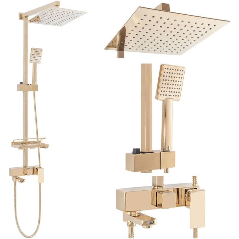 REA REA - Sprchový set s batériou 150mm Jack zlatý REA-P7008