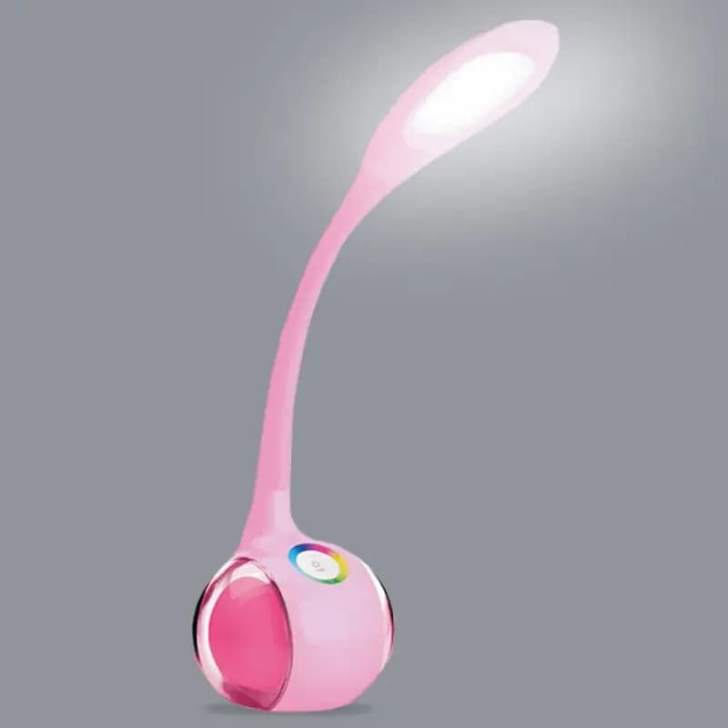 Kancelárska lampa Celebes LED ružová 1