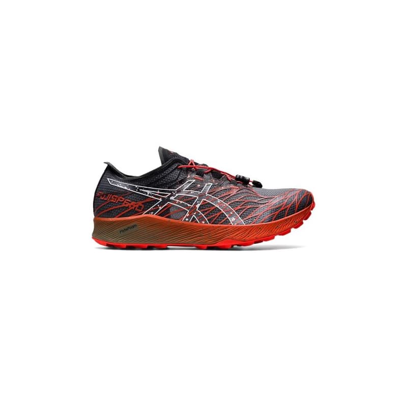 Pánska bežecká trailová obuv ASICS FujiSpeed black cherry tomato