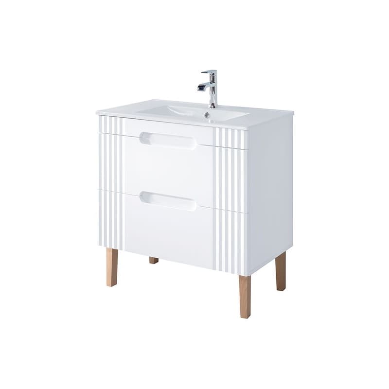 ArtCom Kúpeľňová skrinka s umývadlom FIJI White U80/1 | 80 cm 1