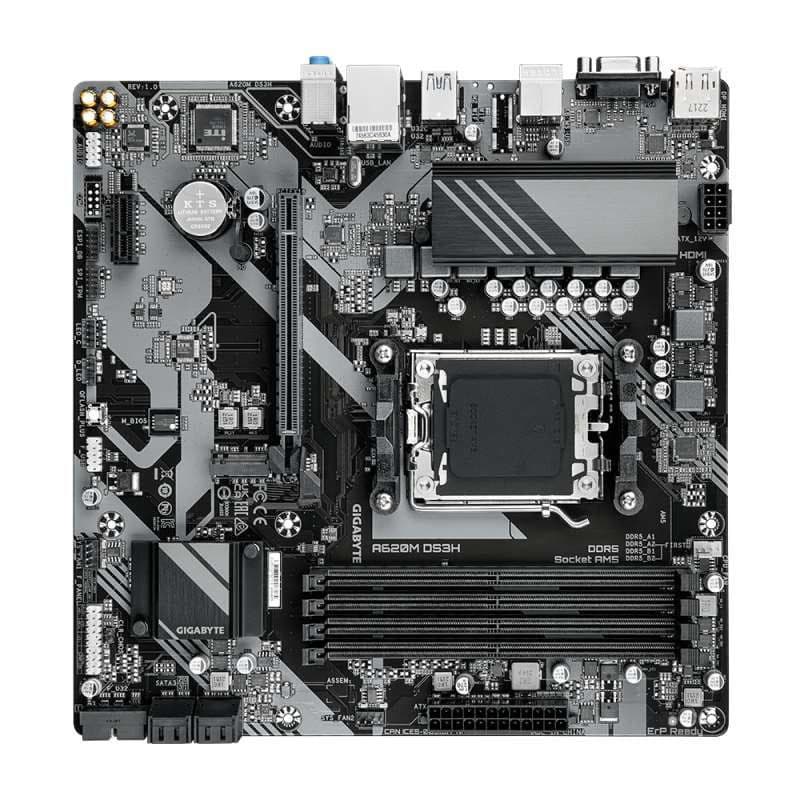 GIGABYTE MB Sc AM5 A620 DS3H, AMD A620, 4xDDR5, 1xDP, 1xHDMI, 1xD-Sub 4