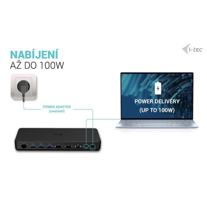 i-tec USB-C Triple 4K Display Docking Station Gen2 Pro, PD 100W 3