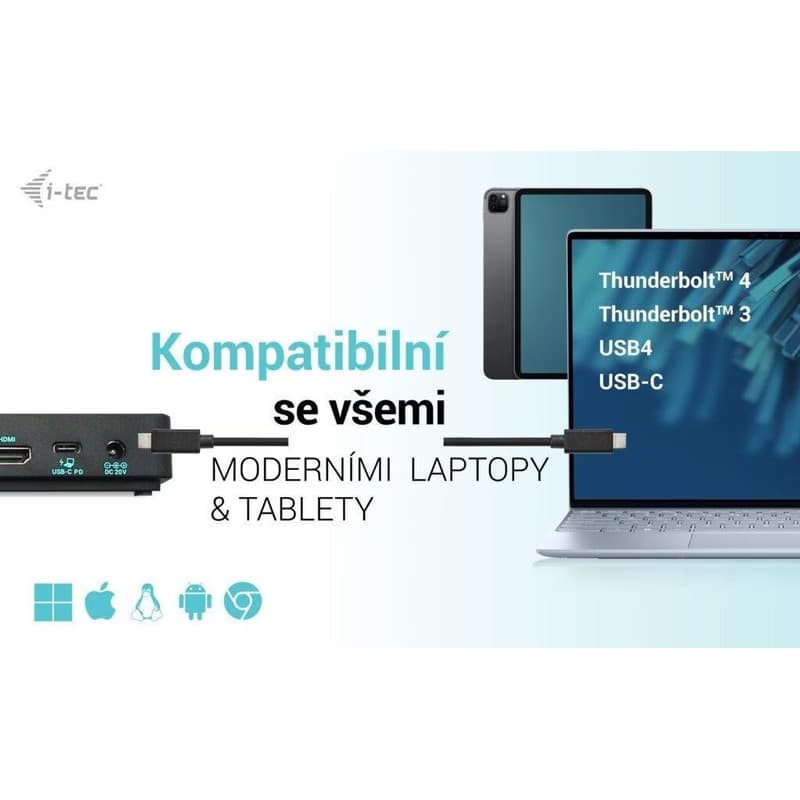i-tec USB-C Triple 4K Display Docking Station Gen2 Pro, PD 100W 4
