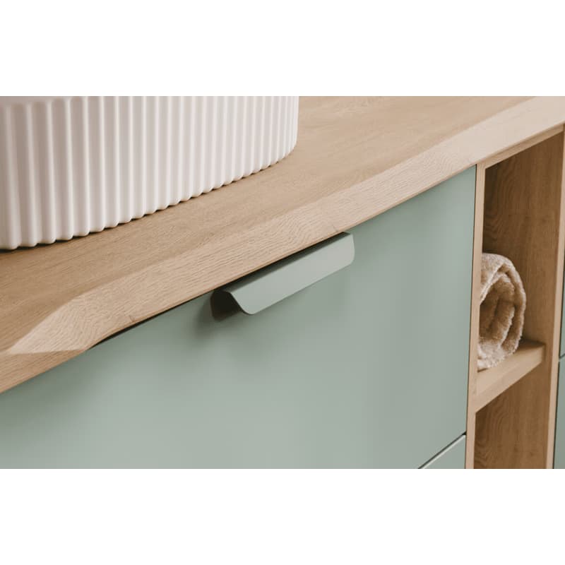 ArtCom Kúpeľňová skrinka s doskou ASTER Green LRSM D100cm | 100 cm 5