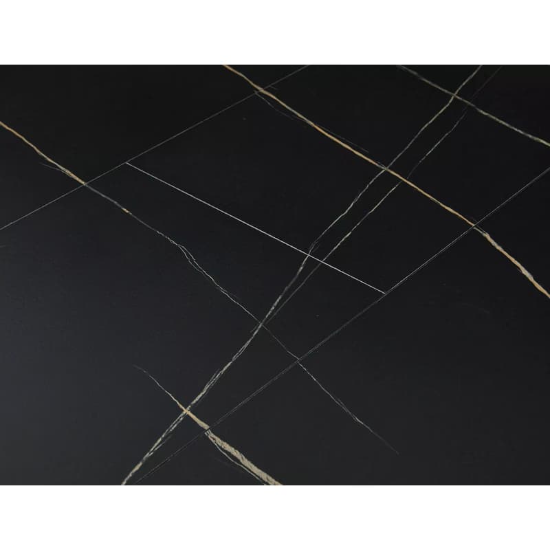 Signal Rozkladací jedálenský stôl GASTON | čierny mramor 100 cm 5