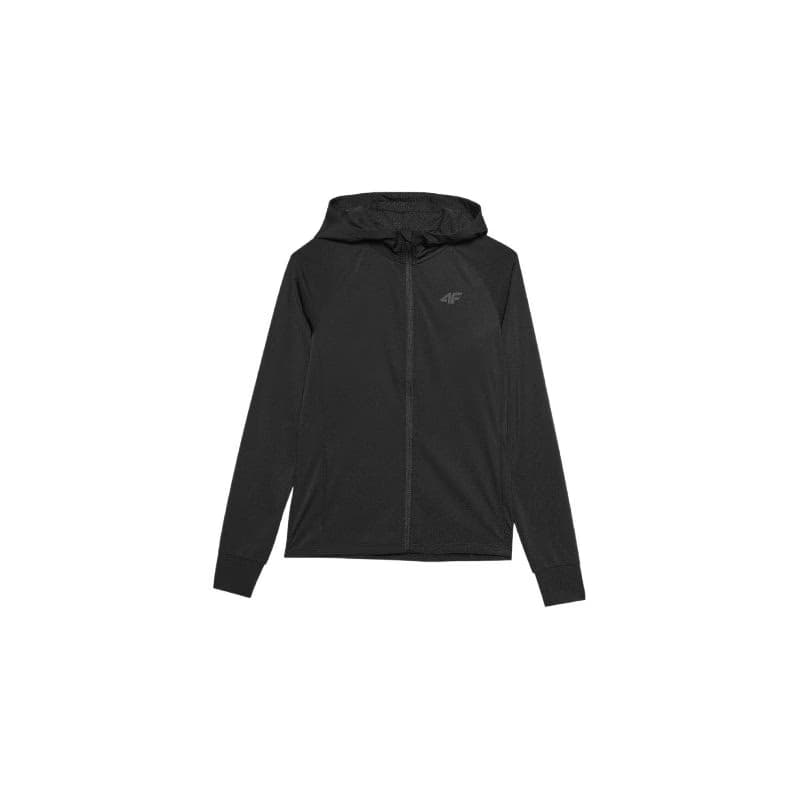 Dámska zateplená tréningová mikina so zipsom 4F SWEATSHIRT FNK-WAW24TFSWF406-20S-DEEP BLACK 6