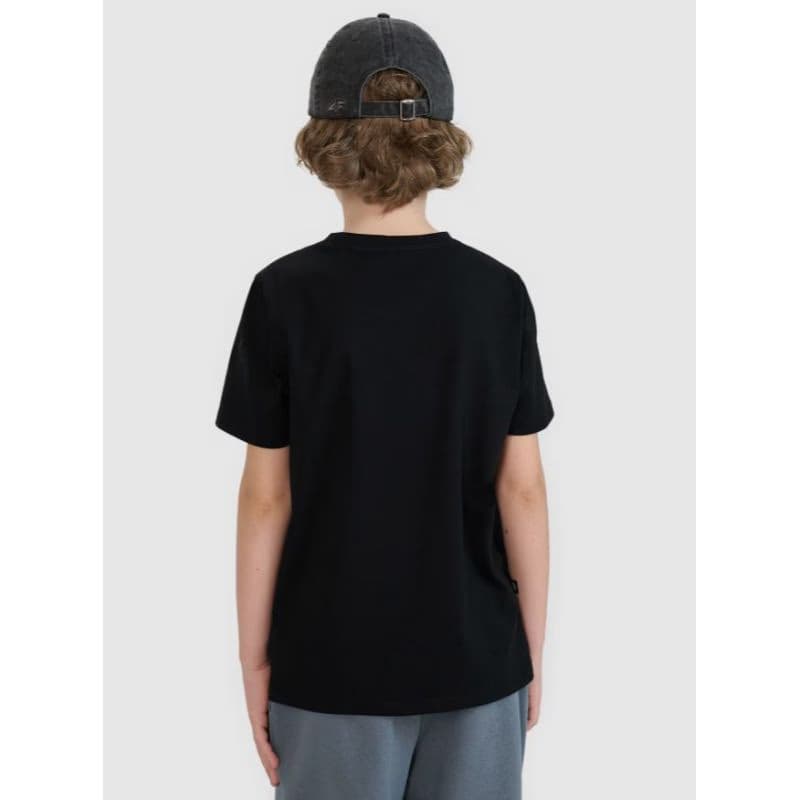 Chlapčenské tričko s krátkym rukávom 4F JUNIOR TSHIRT M2186-20S-DEEP BLACK 2