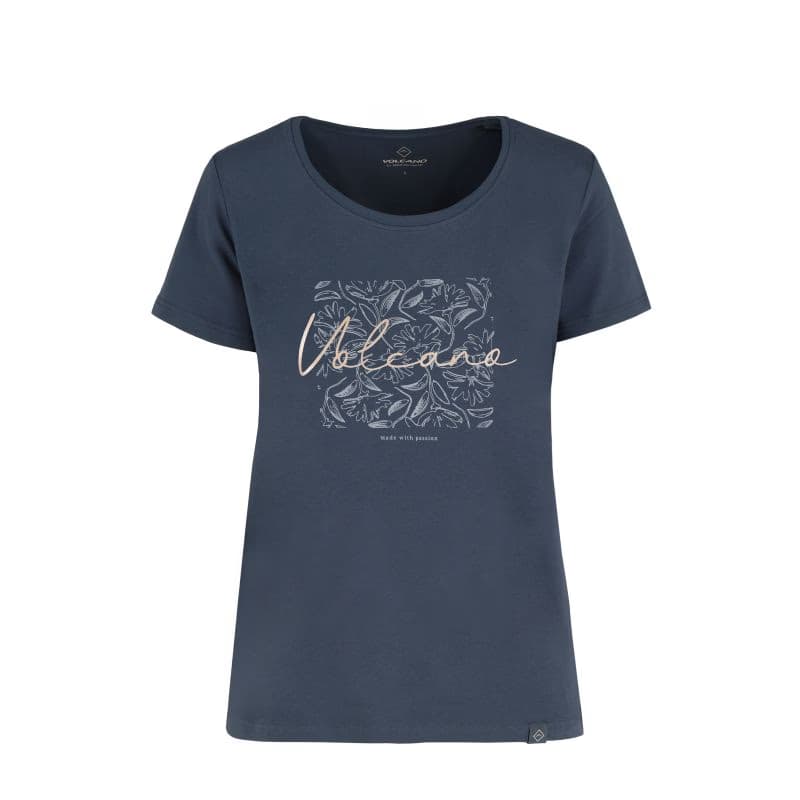 Dámske tričko s krátkym rukávom VOLCANO T-CORIS-NAVY 4