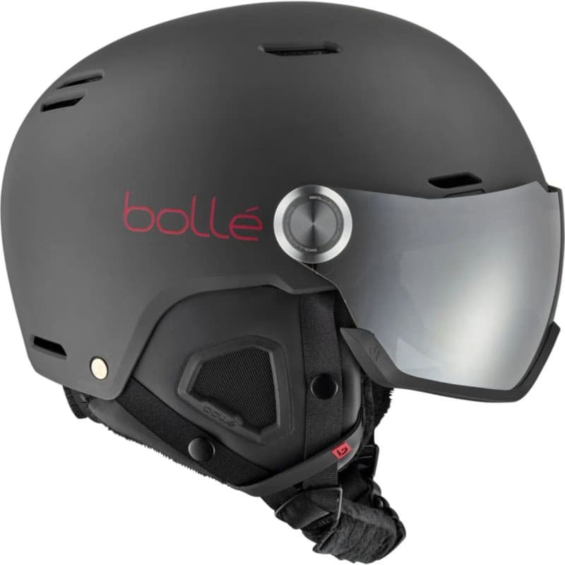 Lyžiarska prilba so štítom BOLLE Might Visor-Titanium Red Matte - Brown Gun Cat 2 2
