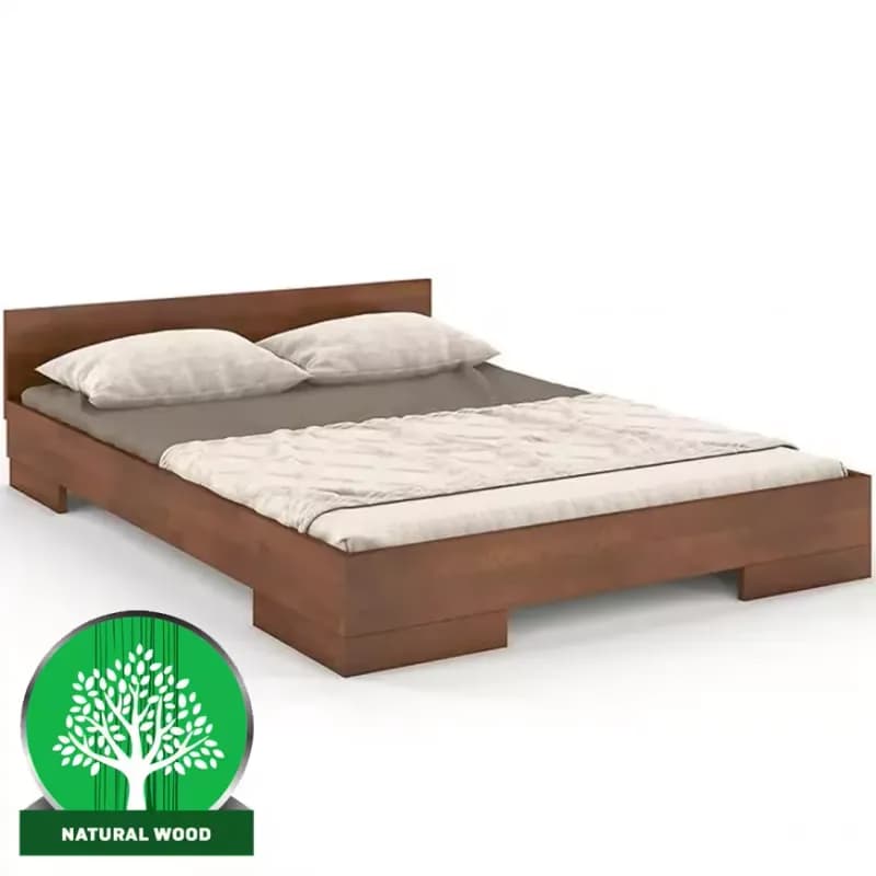 Posteľ drevené buk Skandica Spectrum Nízka 200x200 orech