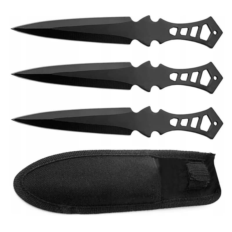 Vrhací nôž - sada s puzdrom 3 ks 19 cm