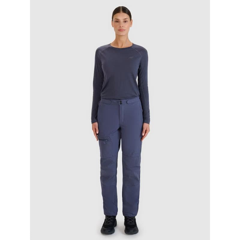 Dámske turistické nohavice 4F TROUSERS FNK-WSS25TFTRF0797-22S-ANTHRACITE 4