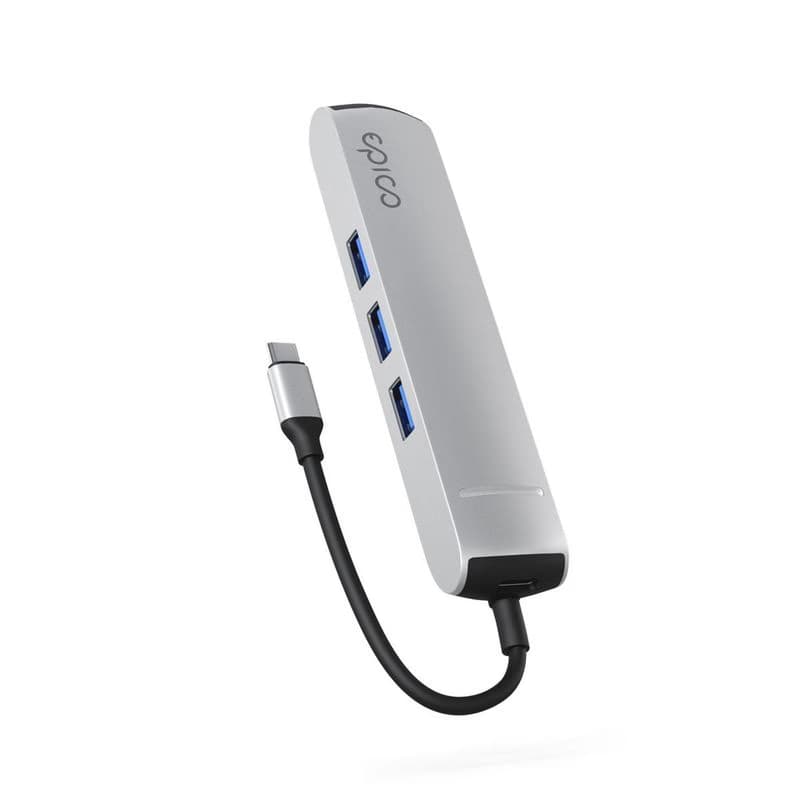Epico 6v1 Slim Hub 8K s USB-C konektorom - strieborná 4