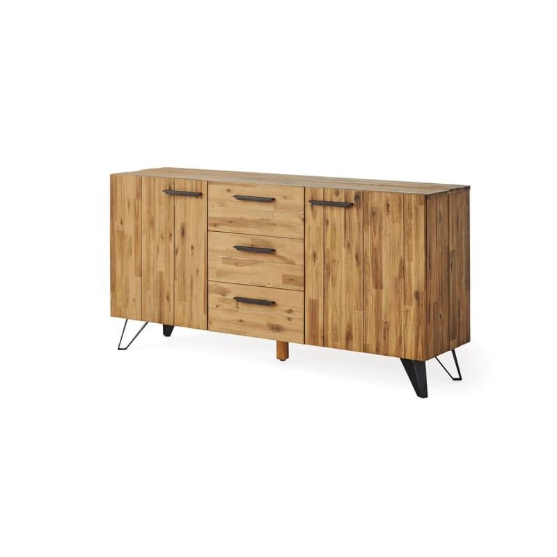 Estila Industriálny luxusný príborník Anselmo z masívneho dreva 160cm