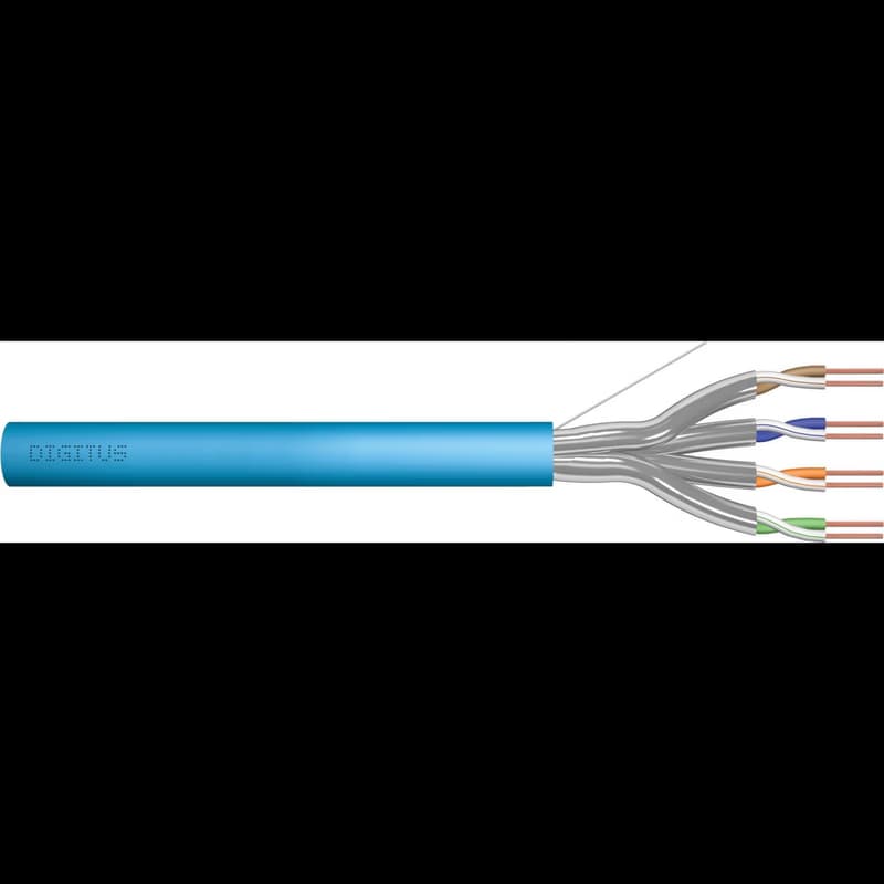 Inštalačný kábel DIGITUS Cat.6A, U/FTP, Dca, AWG 23/1, LSOH, 50m, modrý 1
