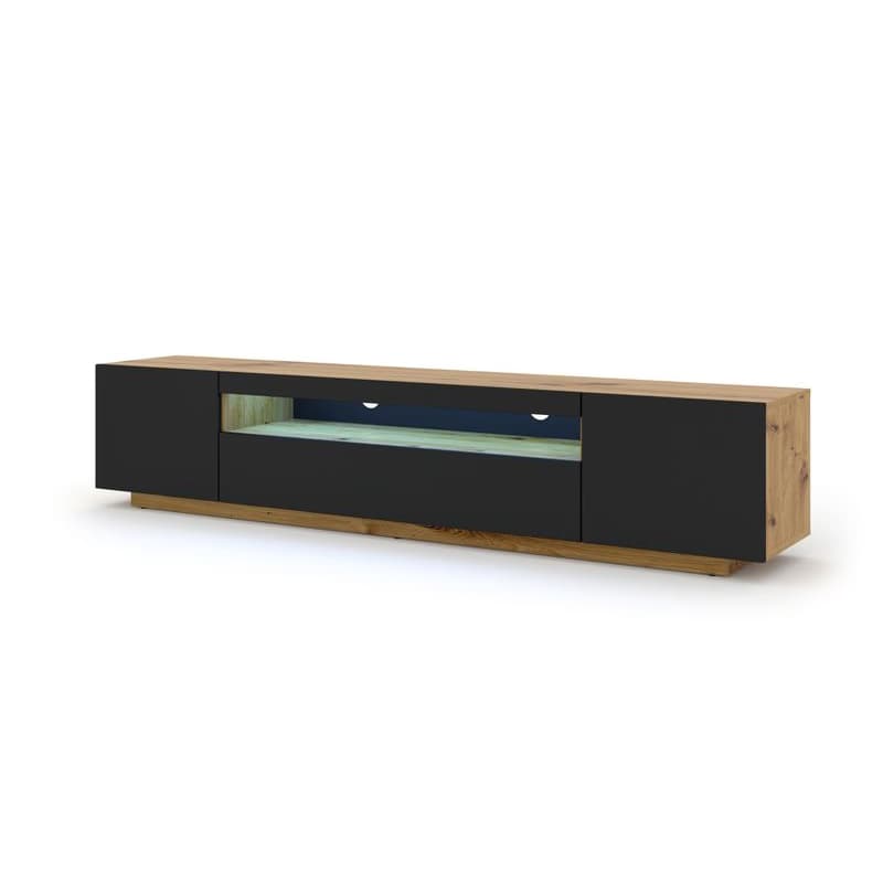 ArtBm TV stolík AURA 200 | dub artisan/čierny mat 5